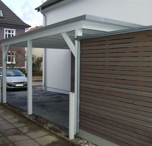 Flachdach Carport In Bielefeld