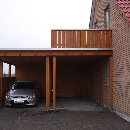 Flachdach-Carport in Oelde