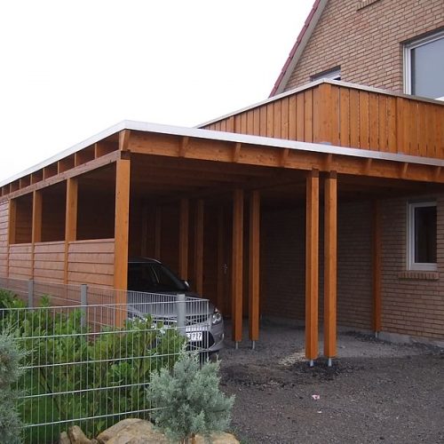 Flachdach Carport Oelde 4