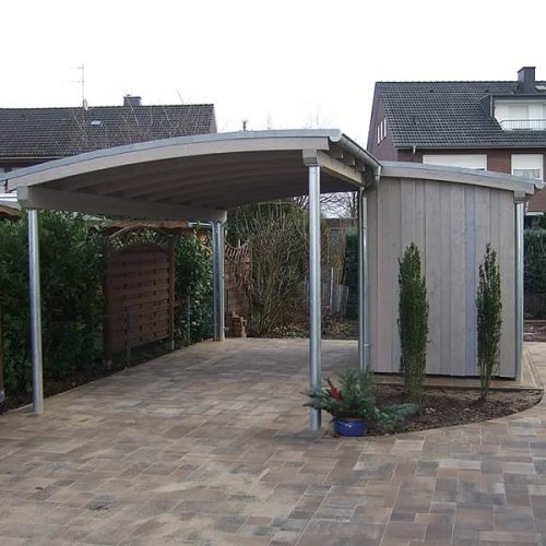 Tonnendach-Carport in Verl