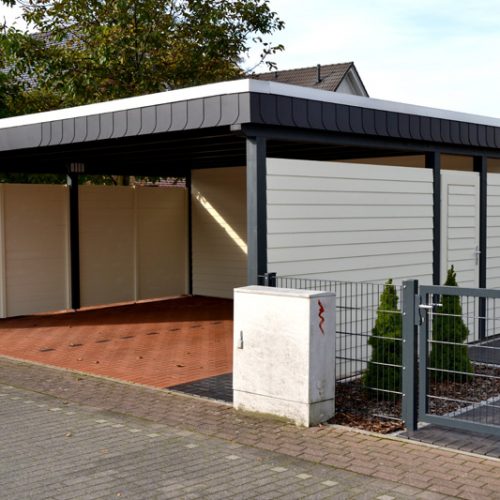 Flachdachcarport mit Abstellraum in Bielefeld