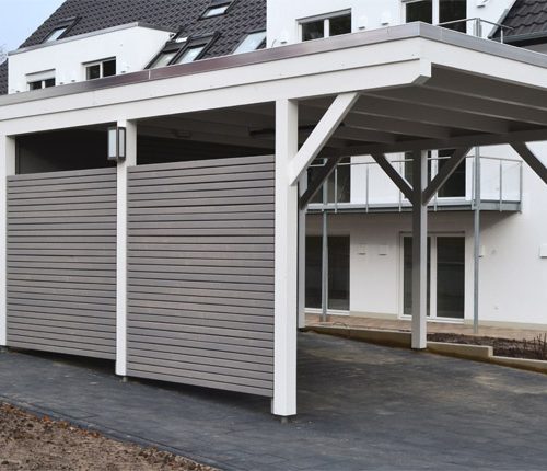 Flachdachcarport mit Abstellraum Bielefeld