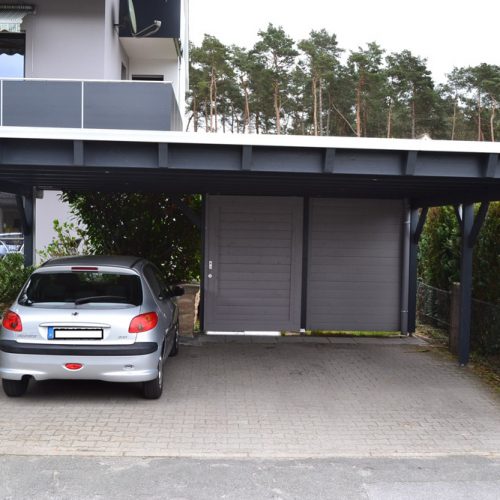 Doppelcarport als Flachdach in Paderborn