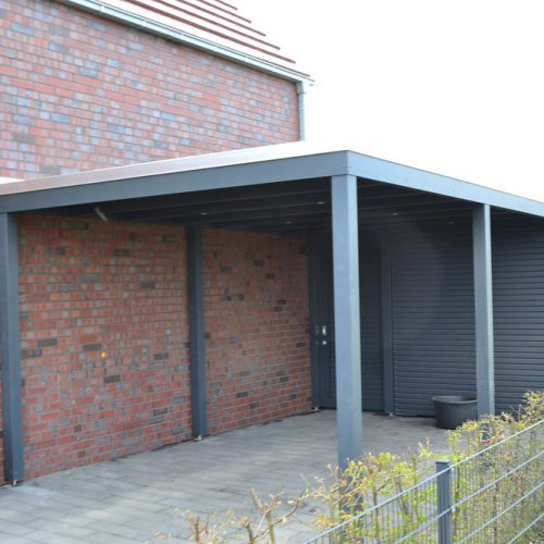 Flachdachcarport mit Abstellraum in Lippstadt