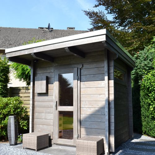 Gartensauna aus 70mm Blockbohle in Gütersloh