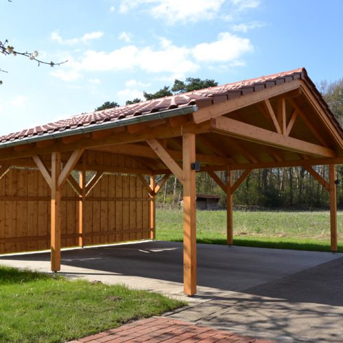 Satteldachcarport in Gütersloh