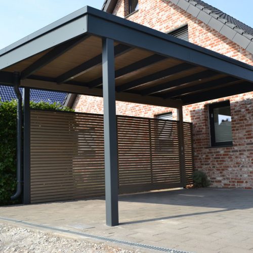 Carport aus BSH und Rhombusleisten in Gütersloh