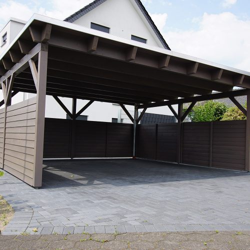 Doppelcarport als Flachdach in Steinhagen